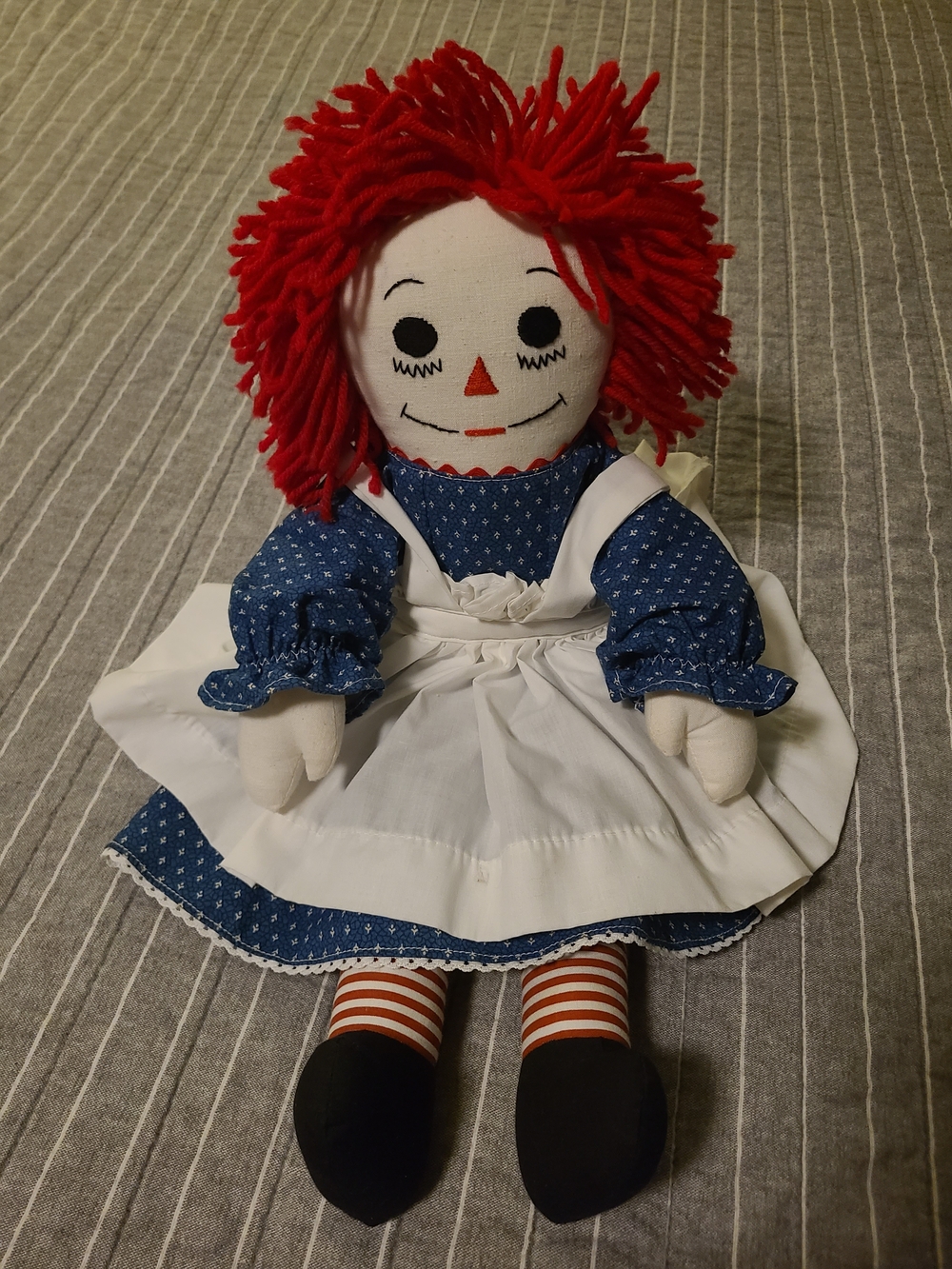 Vintage Handmade 19" Raggedy Ann Doll Artisan Crafted Mississippi Heirloom